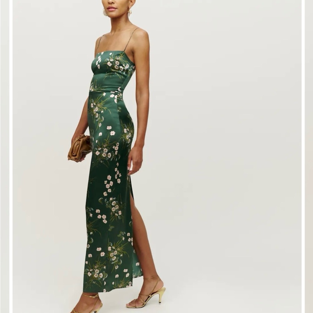 Reformation Frankie Silk Dress